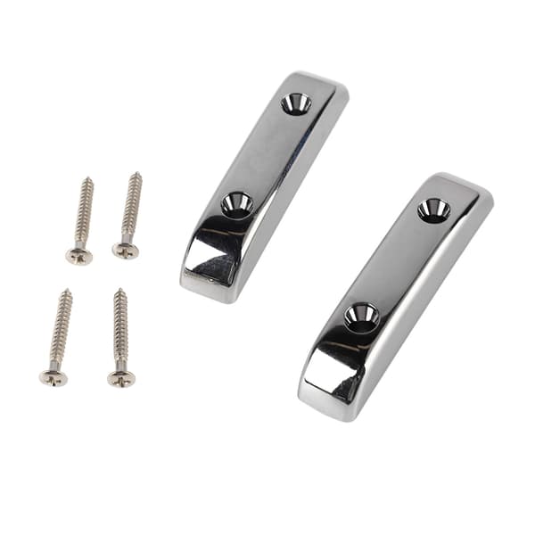 2 st Bas tumstöd Plast Anti-slip Lättvikt Jazzbasgitarr Tumfingerstöd GM04 Silver