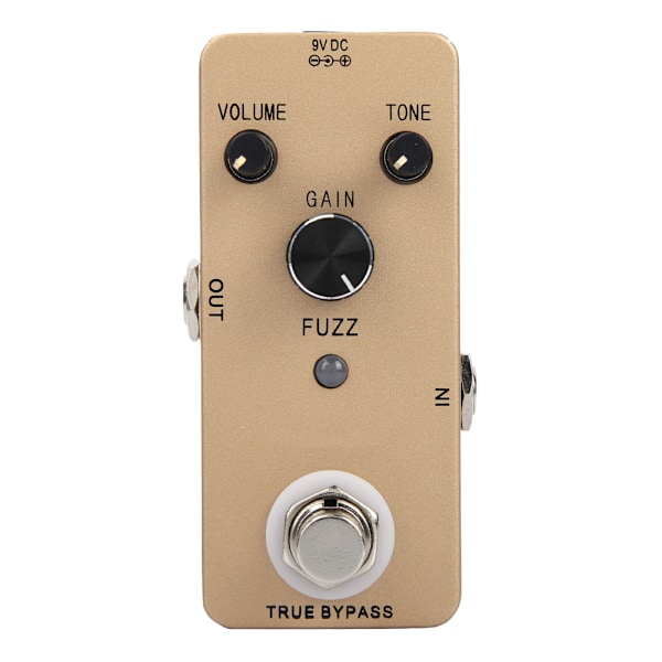 Täysin metallinen sähkökitara Fuzz Style -efektipedaali Distortio rockmuusikoille