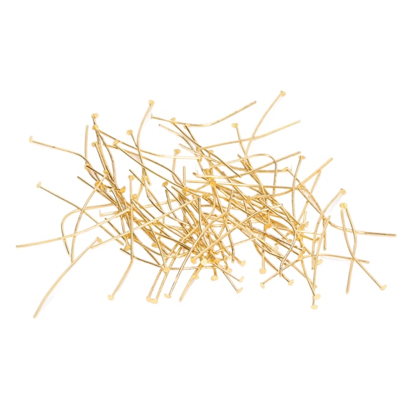 900 stk flate hodepinner Robust legering Diverse størrelser Elegant gull brede hodepinner for øredobber Halskjeder Armbånd