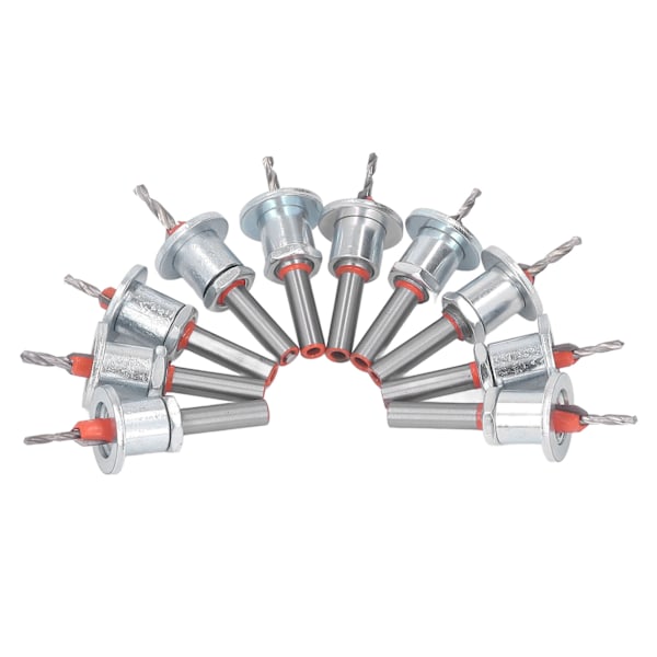 10st försänkningsborr Justerbart stopp avsmalnande försänkningsborr för trä Plast Mjuk metall
