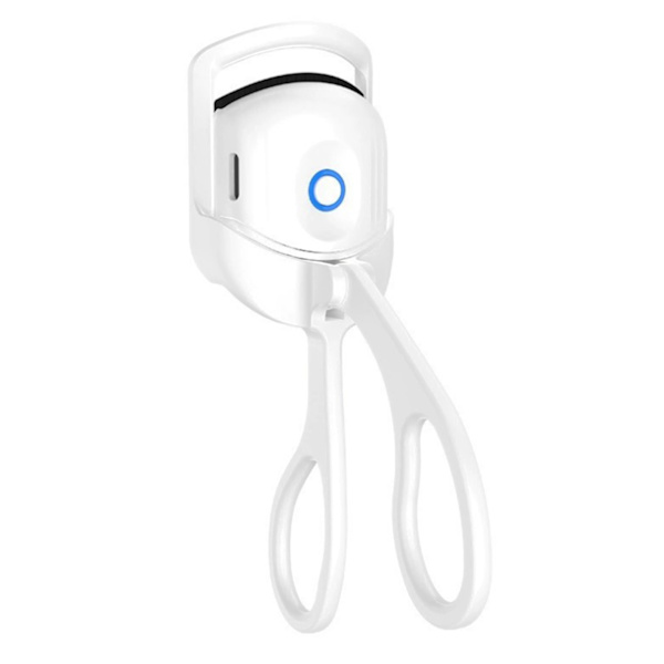 Uppvärmda ögonfransböjare 2 temperaturkontroller USB-laddning 30 sekunder Värmeplast Bärbar fransböjare för hem vit