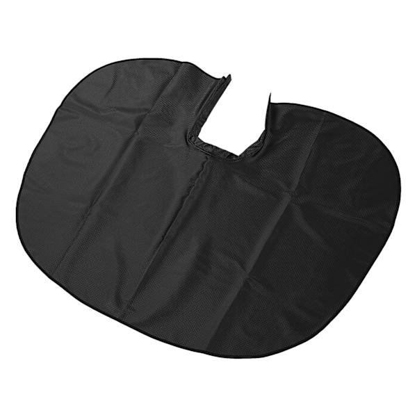 Vattentät hårklippning Cape Hemmasalong PU Läder Hårfärgning Cape Beard Förkläde för Styling Schampo Svart