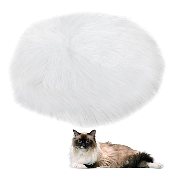 Small Pet Cat Plysch Värmedyna Elektrisk filt Konstant temperatur Vattentät Anti-krypande USB-gränssnitt (vit)