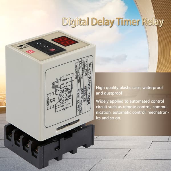 AH3-DM Dual Mode Delay Timer Relæ 0.01S-99H LED-skærm (AC 110V)