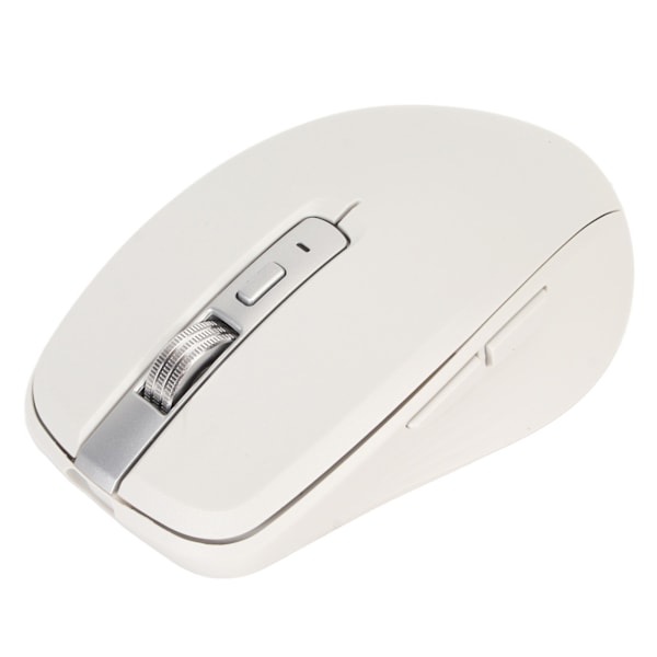 2.4G Trådlös Mus Dubbelläge 2400 DPI Bluetooth-mus med 14 RGB-ljuseffekter för Laptop för Windows för OS X Blanc