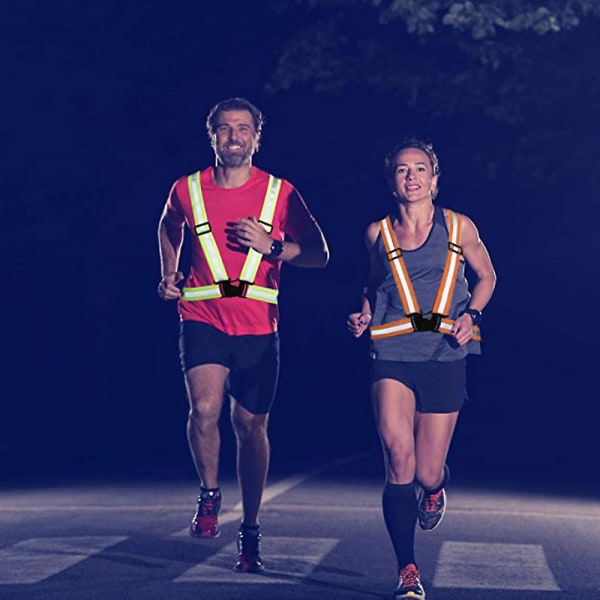 Reflekterande utrustning med högsynlighetsband för löpning Jogging, promenader, cykling