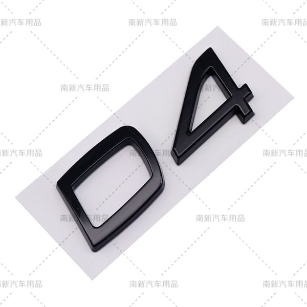 D2 D3 D4 D5 D6 D7 D8 etiket passer til Volvo modificeret bil deplacement bageste digitale engelske[NX] D4-Black