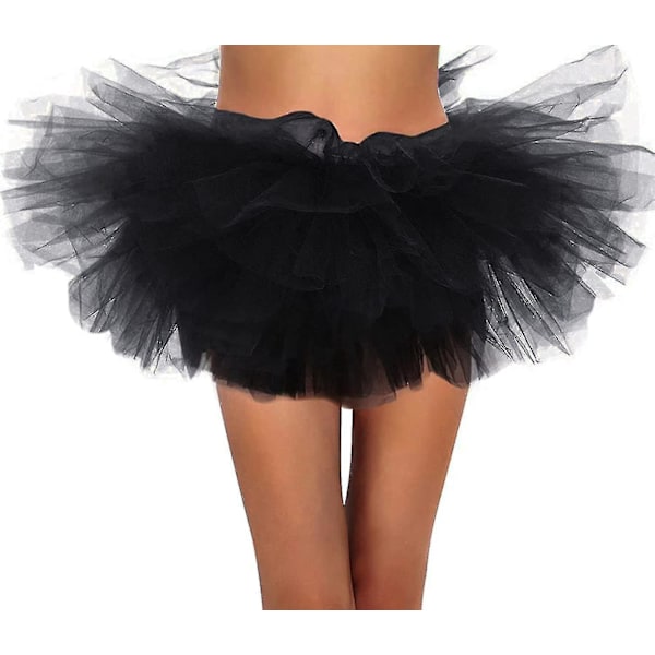 Simplicity Damehvit LED-lys 5-lags Tulle Tutu-skjørt