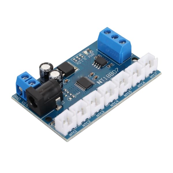 7-kanals RS485 NTC temperaturmätning MODBUS RTU Paperless Recorder PLC NT18B07