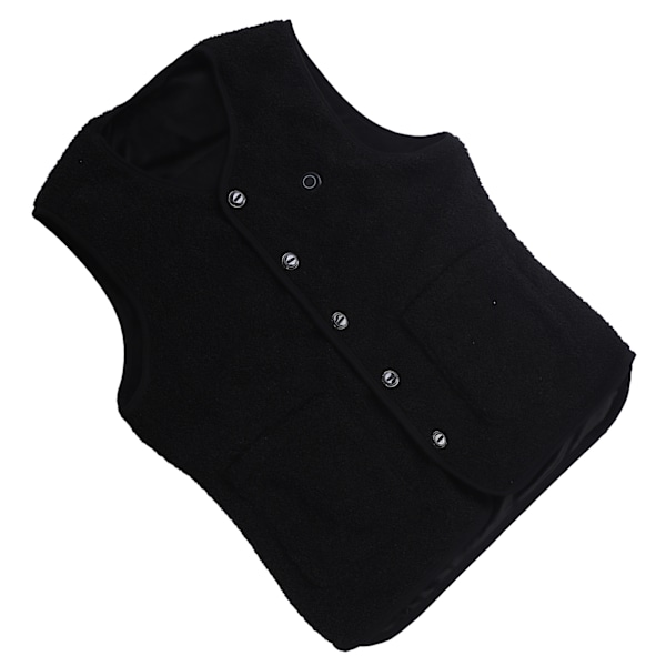 Oppvarmet Vest for Menn og Kvinner 3 Varmeinnstillinger 16 Varmesoner Elektrisk Oppvarmet Vest USB Oppladbar for Vinter Utendørs Svart 2XL