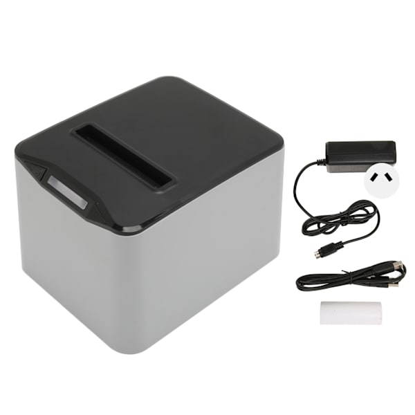 80 mm USB termisk kvittskriver med Auto Cutter POS-skriver Bill-skriver for kjøkken Kommersiell detaljhandel 100‑240V