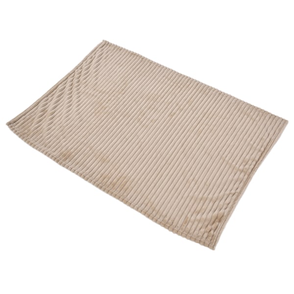 Flanell Slängfilt Plysch Fluffig Lätt Andas Fint utförande Snygg Enkel Mjuk filtKhaki