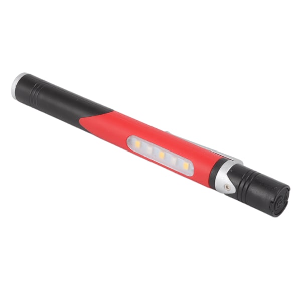 Pen Ficklampa USB Laddning 3 Ljuskällor LED Chip Clip Design Mycket använd Pen Ljus Ficklampa för reparation Sjukhus Röd