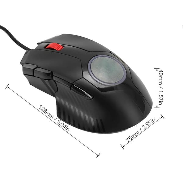 Spelmus 7200 DPI RGB Bakgrundsbelyst 8 Tangenter Bluetooth Mus med Fire-knapp för Bärbar PC