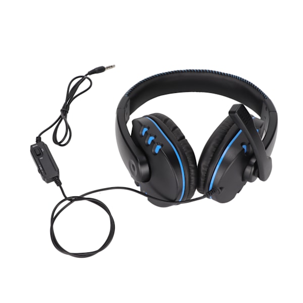 3,5 mm spelheadset Stereo brusreducerande trådbunden volym Mute Control Spelhörlurar med mikrofon för PC Bärbar mobiltelefon