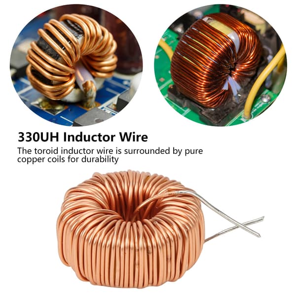 20 st Toroid Induktor Tråd Högkvalitativ Kopparspole för PCB Kretskort 5026 330UH 3A