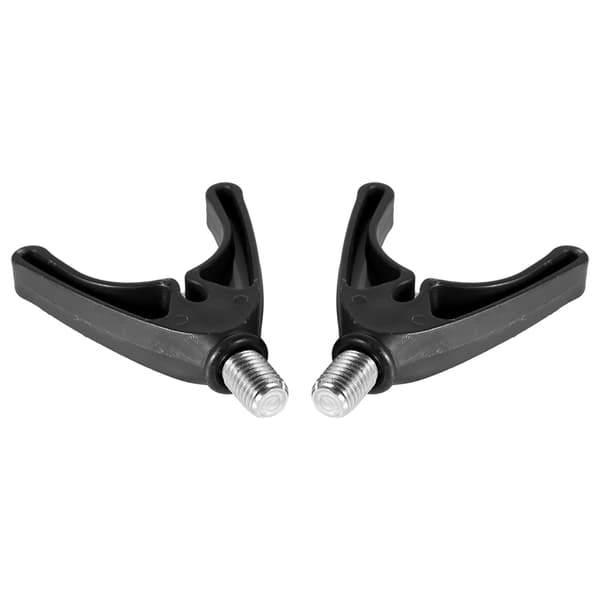 【NX】2 stk. sorte fiskestangsholdere U-formede grebshoveder til karpefiskeri