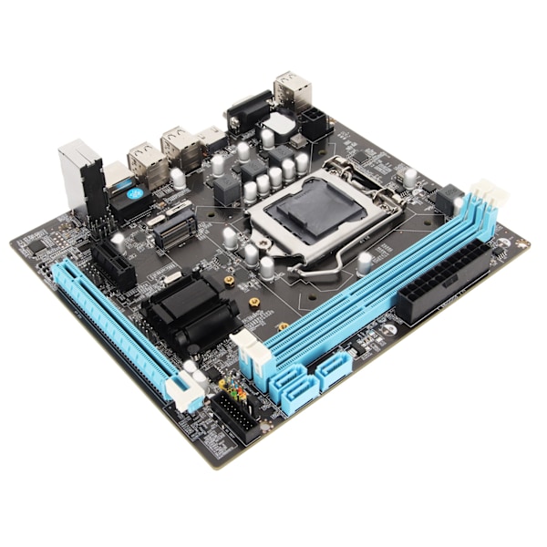 Skrivebords Hovedkort H61 6 USB2.0 DDR3 M.2 NVMe NGFF 100Mbps LAN Micro ATX Hovedkort for LGA1155 Sokkel I3 I5 I7