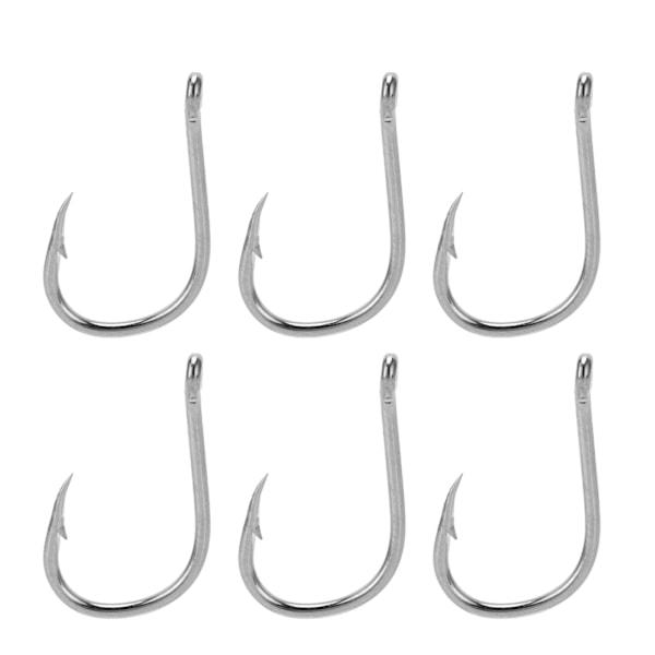 50 st fiskekrok för Iseama fiskkrok Hullingtyp Högkolstål med hål för utomhusaktiviteterTyp 8#