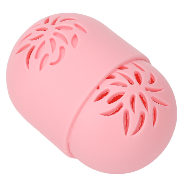 Sminksvamphållare Rosa kalebassform Andas ihålig design Sminksvamp reseväska