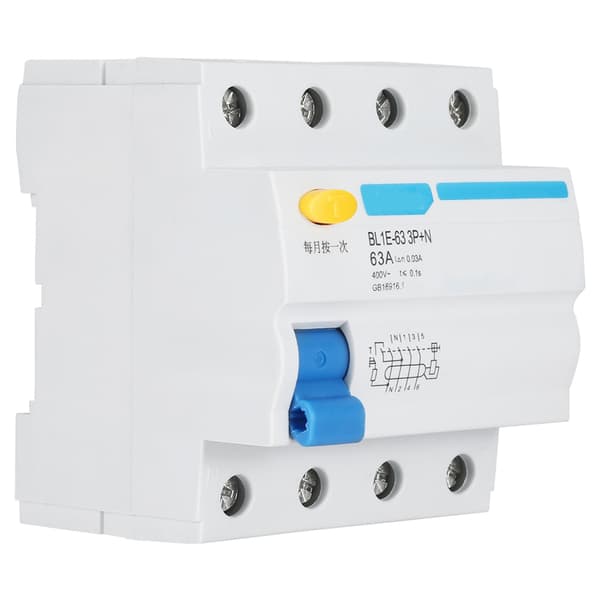 BL1E-63 3p N 63A RCCB Restströmsbrytare 230V 30mA