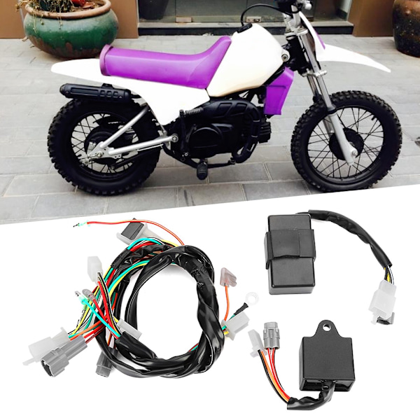 Tändningskabelhärva CDI-styrenhet Spol Kit Passar Yamaha PW50 PY50 Terrängmotorcykel