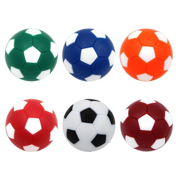 Bordfotball 6 stykker bordfotballballer 32 mm minifotballer erstatning for bordfotball bordspilltilbehør