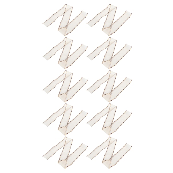 10 Yards Kantband Polyester Tulle för Klädtillbehör DIY Huvudbonad Hår 2.6in Brun-C2
