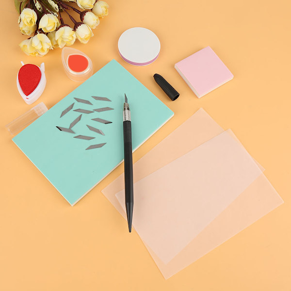 Gummi Stempel Skjæring Håndverksett Hånd Skulptur Stempel DIY Verktøysett