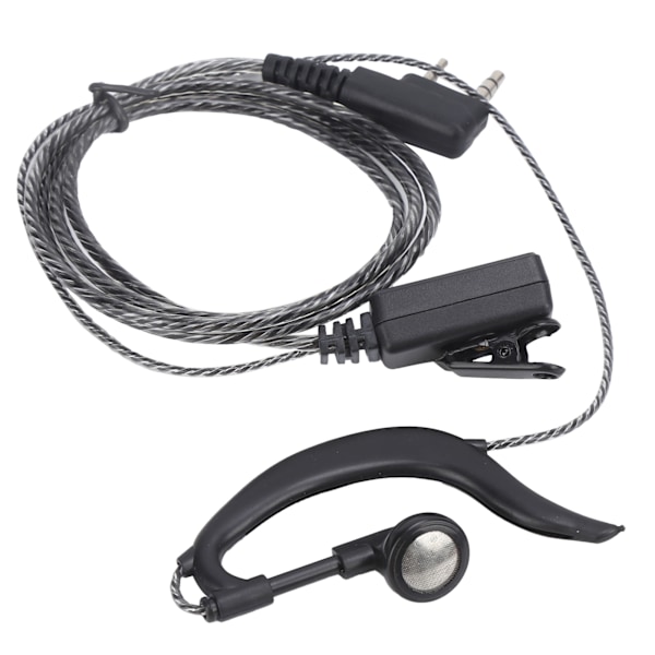 Walkie Talkie -kuuloke Korvakoukku Headset K-tyyppi Pää Kääntyy Korvatulpilla Baofengille