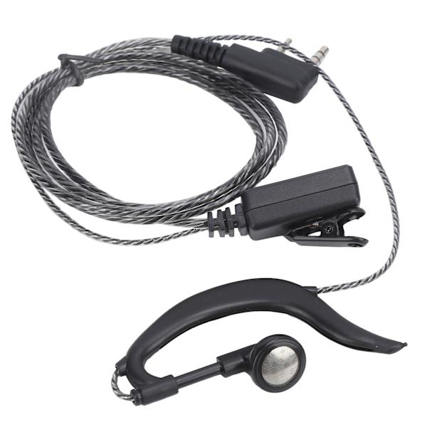 Walkie Talkie Öronsnäcka Öronkrok Headset K Typ Head Warping med öronpropp för Baofeng