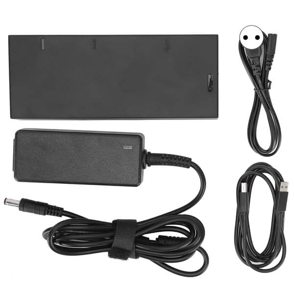 【NX】Strømadapter kompatibel med Xbox One Slim/X/Windows PC kompatibel med Kinect 2.0 Sensoradapter 100‑240V EU-plugg