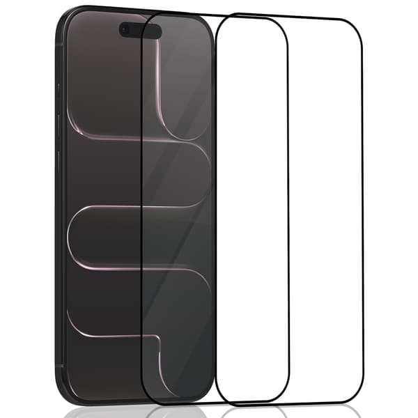 2-pack kompatibel med iPhone 17 Air skärmskydd - Härdat glas 9H - Superkvalitet 3D