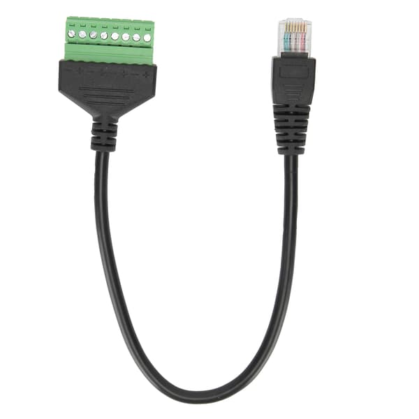 PVC RJ45 hannkontakt til grønn Ingen sveiseterminal Kort ledningskabeladapter Tilbehør