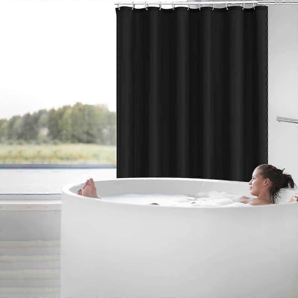 80x180cm Gardin Badrumsskärm Gardindörr Black