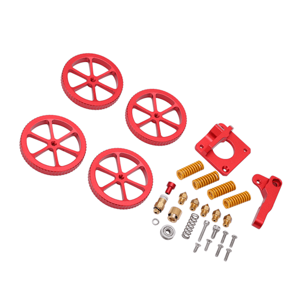 Tulostin Extruder Kit Alumiiniseos Messinki Tasoitusmutteri Jousi Suutin Sarja Kevyt, Kestävä 3D-tulostin Tasoitusosat