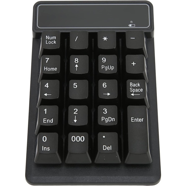 Trådløst numerisk tastatur, bærbar 19 taster 2,4 GHz for bærbar PC, PC, stasjonær