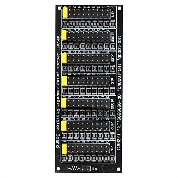 1R - 9999999R Programmerbart modstandskort Trin 1R 1% 1/2W modstandskort