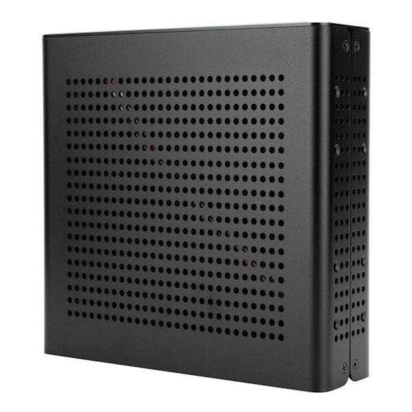 G60S HTPC Chassi Full Aluminium DCATX Power Supply MiniITX Fodral för stationär dator (Noir USB2.0)