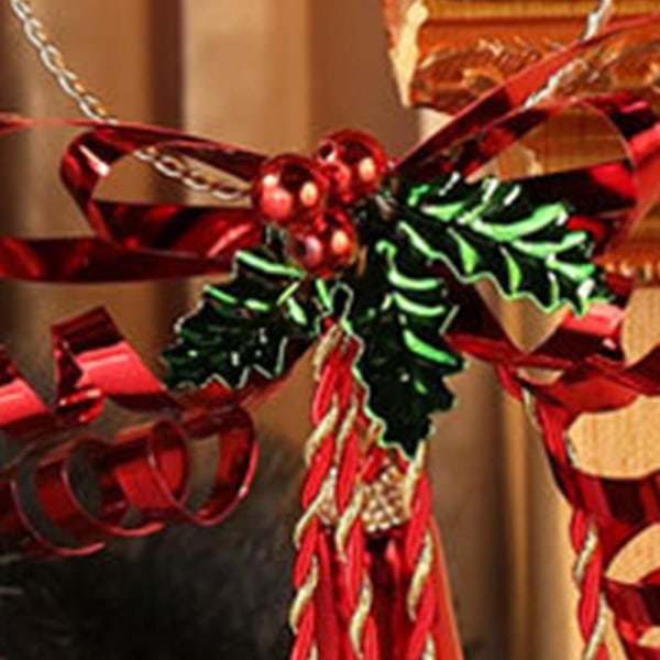 Christmas Slede Bell Garland Bells Jingle-dekorative hengende anheng Jerndekor Tredør til hjemmet