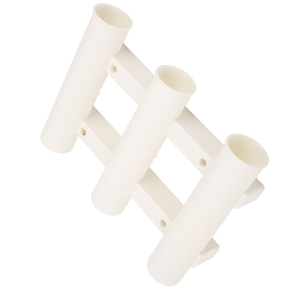 Stang Oppbevaringsholder Veggmontert 3 Rør Fiskestang Stativ Tykk Plast Stang Stativ Hvit