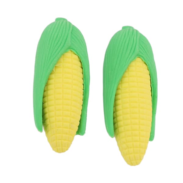 100st Mini Corn Erasers Mini Corn Style Säker Giftfri PTR Ofta använda Barn Pencil Erasers Kompatibel med Barn Skolfest