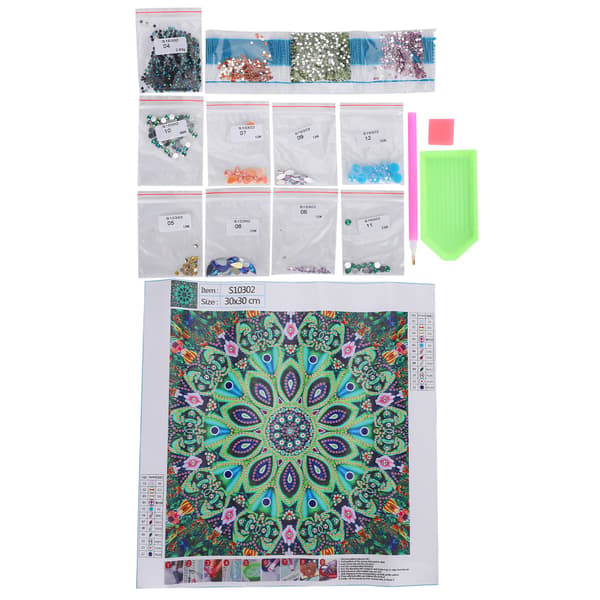 【NX】5D specialformad diamantmålning Mandala Blomma DIY Dekorativt Vardagsrum Sovrum Hantverk