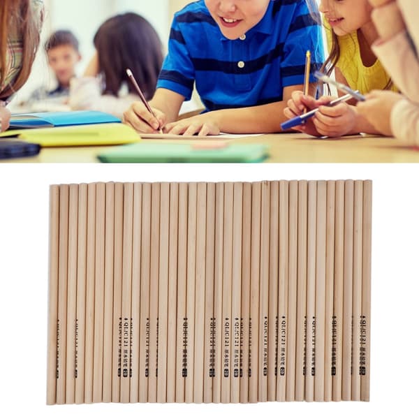 【NX】50 ST Miljöskydd Trä HB 2B penna grafit skrivpenna (2B triangulär stav)