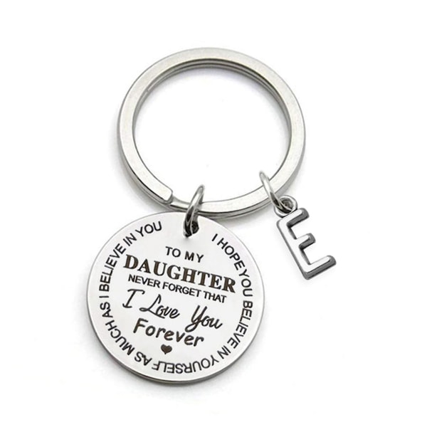 Pojalleni/tyttärelleni inspiroiva lahja-avaimenperä Älä koskaan unohda, että rakastan sinua ikuisesti paras isä E To Daughter