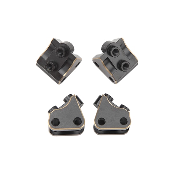 4 stk RC Link Mount Messing Stabil Rustfri RC Oppgraderingsdeler for Axial SCX10 II AR44 Aksler 1/10 Svart