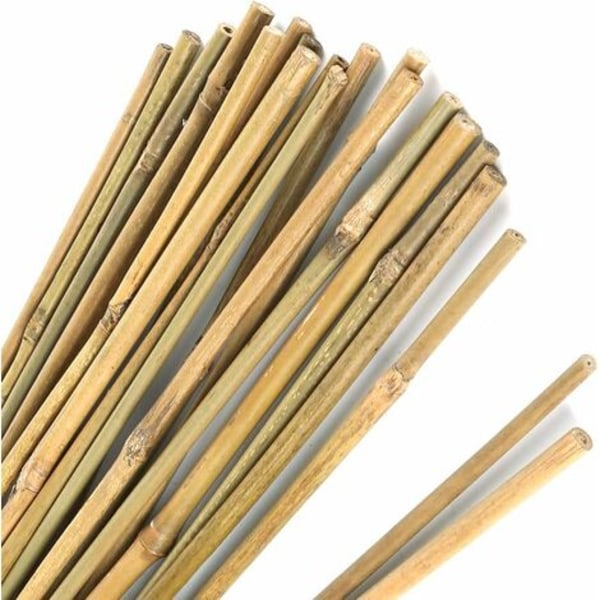 Naturliga tjocka bambustakar Trädgårdsstakar Bambukäppar för växtstöd 40 cm