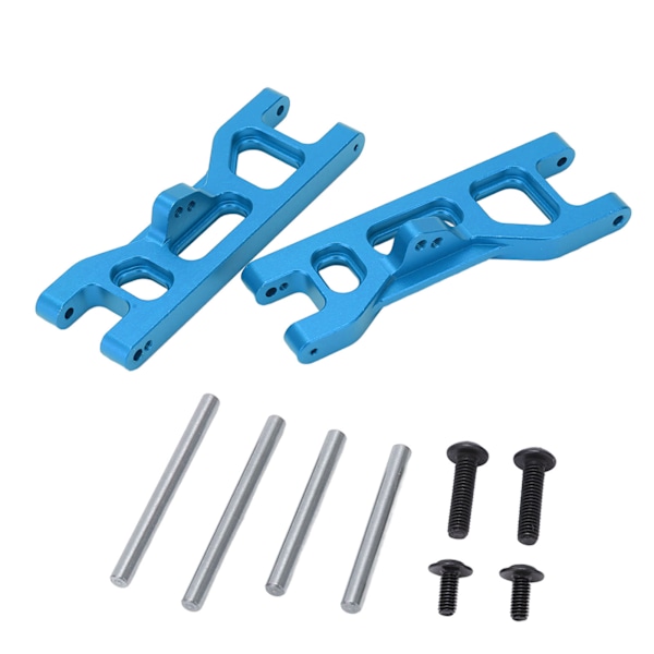 2 st RC Framdelar i Aluminiumlegering Porös Design Justerbar Vinkel Vibrationsreducerande RC Upphängningsdelar för ECX 2WD 1/10 Blå