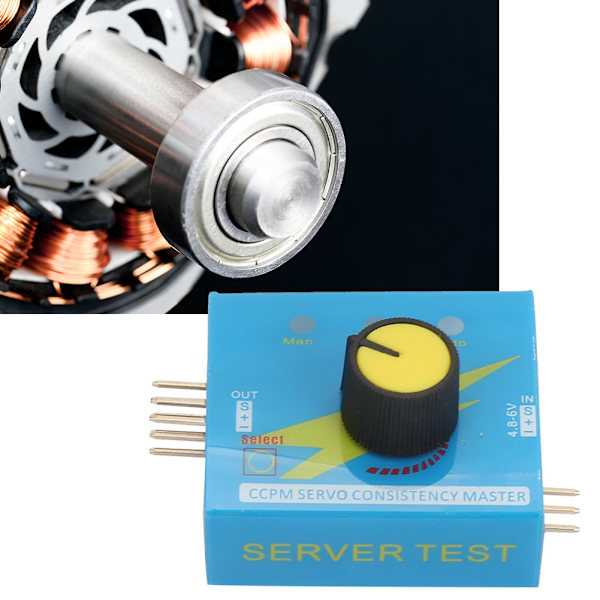 3-kanals multiservotester RC-motor ESC-testing med trinnindikator DC 4,2-6,0V