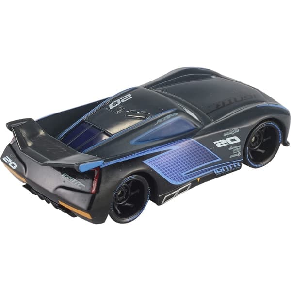 Mattel Disney Pixar Biler DXV34 Jackson Storm Lekebil, Svart/Blå